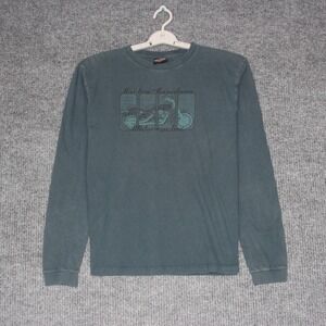 Harley‎ Davidson Motorcycles Graphic Long Sleeve T Shirt Men's Size L Gray